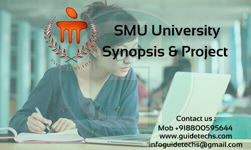 SMU Solved Synopsis and Project For supply chain management  in BBA