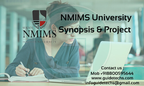 NMIMS Solved Synopsis and Project For banking and finance in PGDP