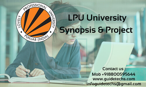 LPU Solved Synopsis and Project For Marketing in PGDM