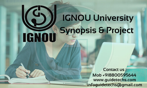 IGNOU Solved Synopsis and Project For Finance all course MBA BBA MCA BCA PGDM